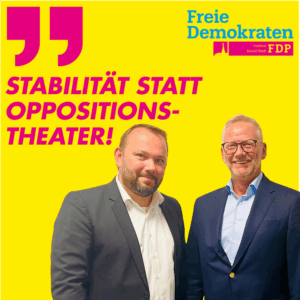FDP für Haushaltsstabilität statt Oppositionstheater